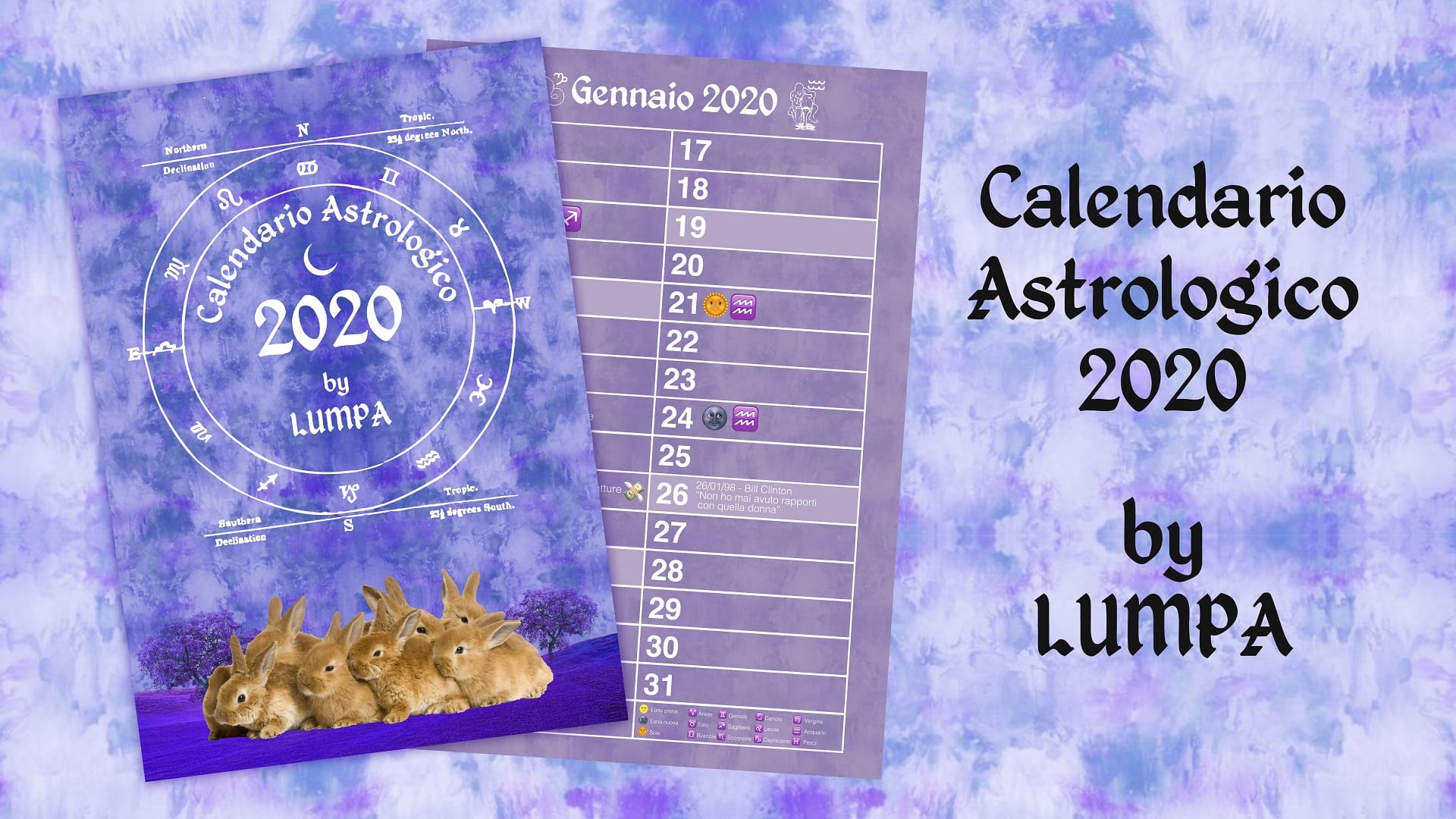 Calendario Astrologico 2020 by Lumpa